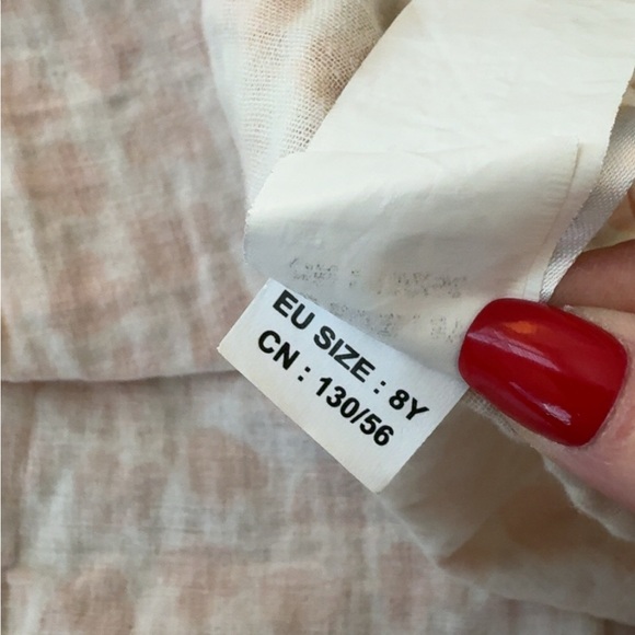 Bonton Framboi Pink Heart Print Cotton Pull On Skirt Size 8 - Picture 8 of 8